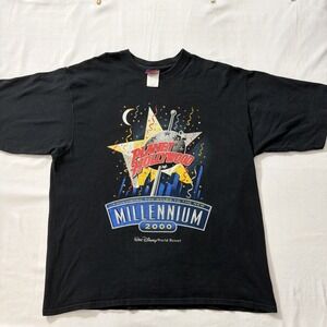 Planet Hollywood T Shirt Men XL  Adult Black 2000 Disney World Florida Vintage